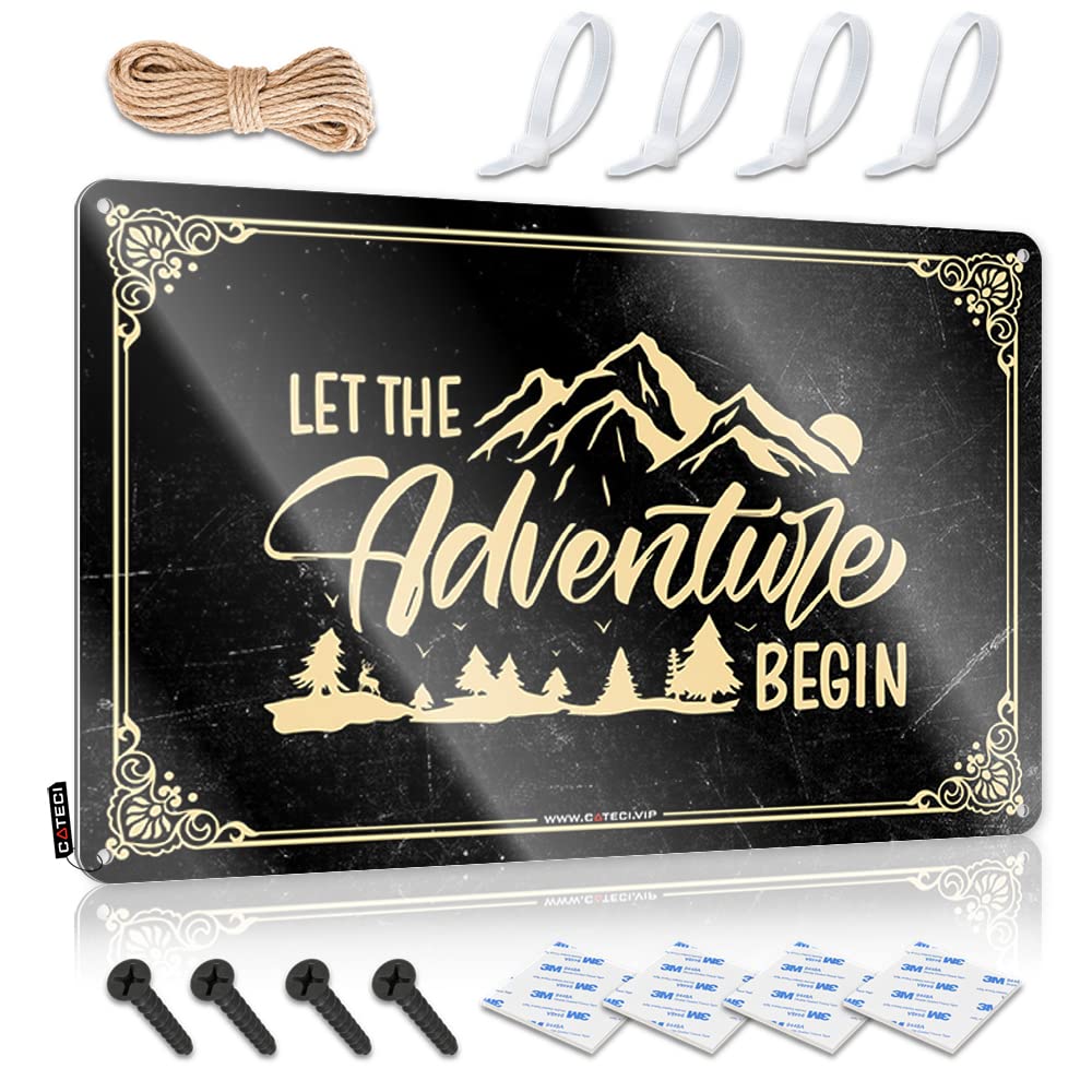 Let The Sign, Peeking Highland Wall Decor Country Western Funny Science