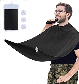 Showvigor Beard Apron, Beard Trimming Catcher Cape for Shaving Haircut
