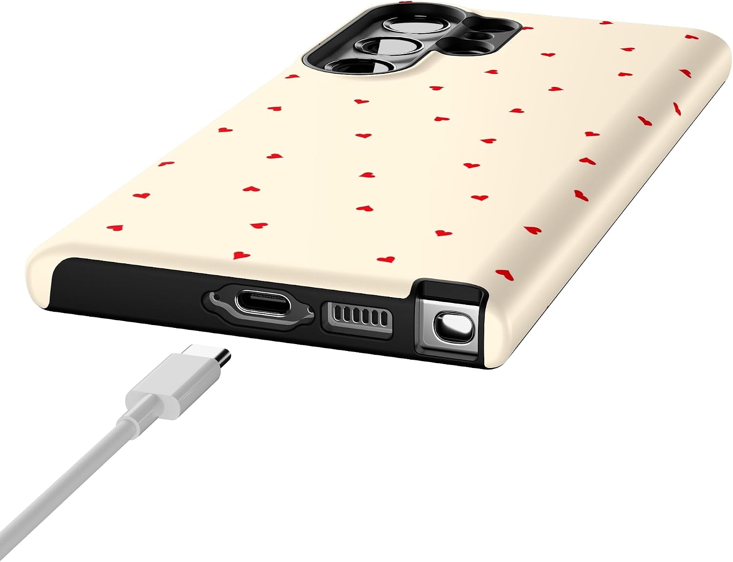 Casely Galaxy S23 Ultra Case | Be Mine | Tiny Hearts | Essential Slim Dual-Layer Protective Design