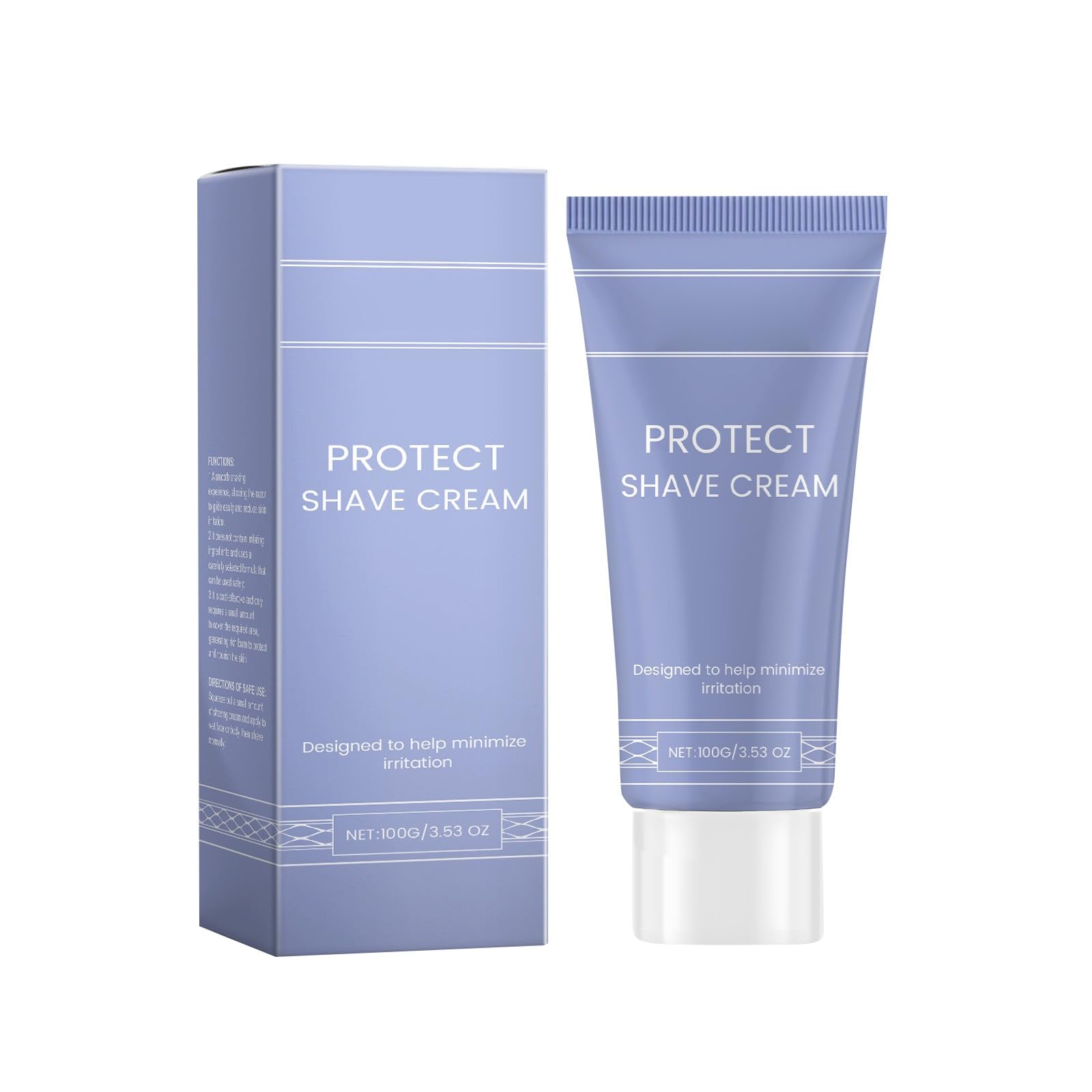 Men's Beard Gently Cleanses And Cares For Delicate Beard Refreshing Male Charm Daily Yjv310 (Purple, 6.2x15.2cm)