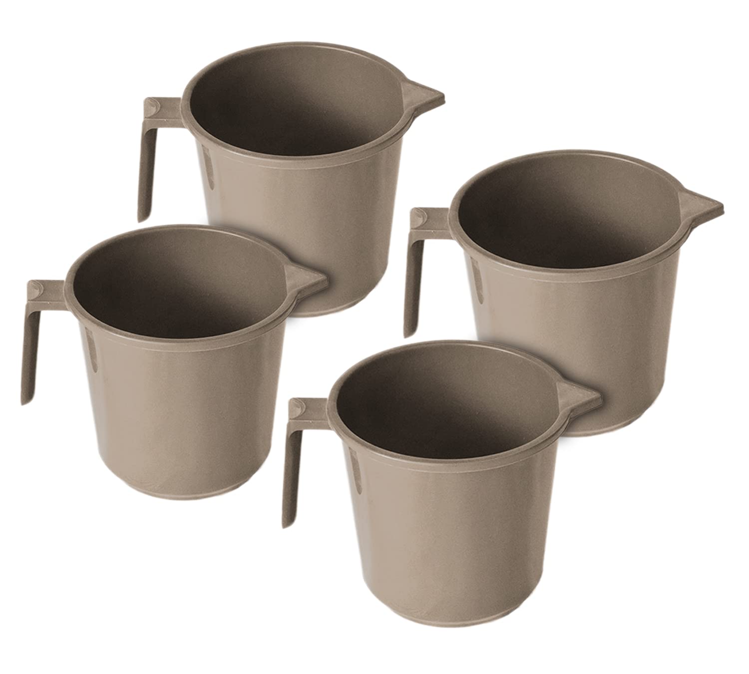 Kuber Industries Plastic Lightweight, Unbreakable Bathroom Mug 1.5 Litre (Light Brown, Pack of 4) (B0B3Y2KQHT) Amazon Price History, Amazon Price Tracker