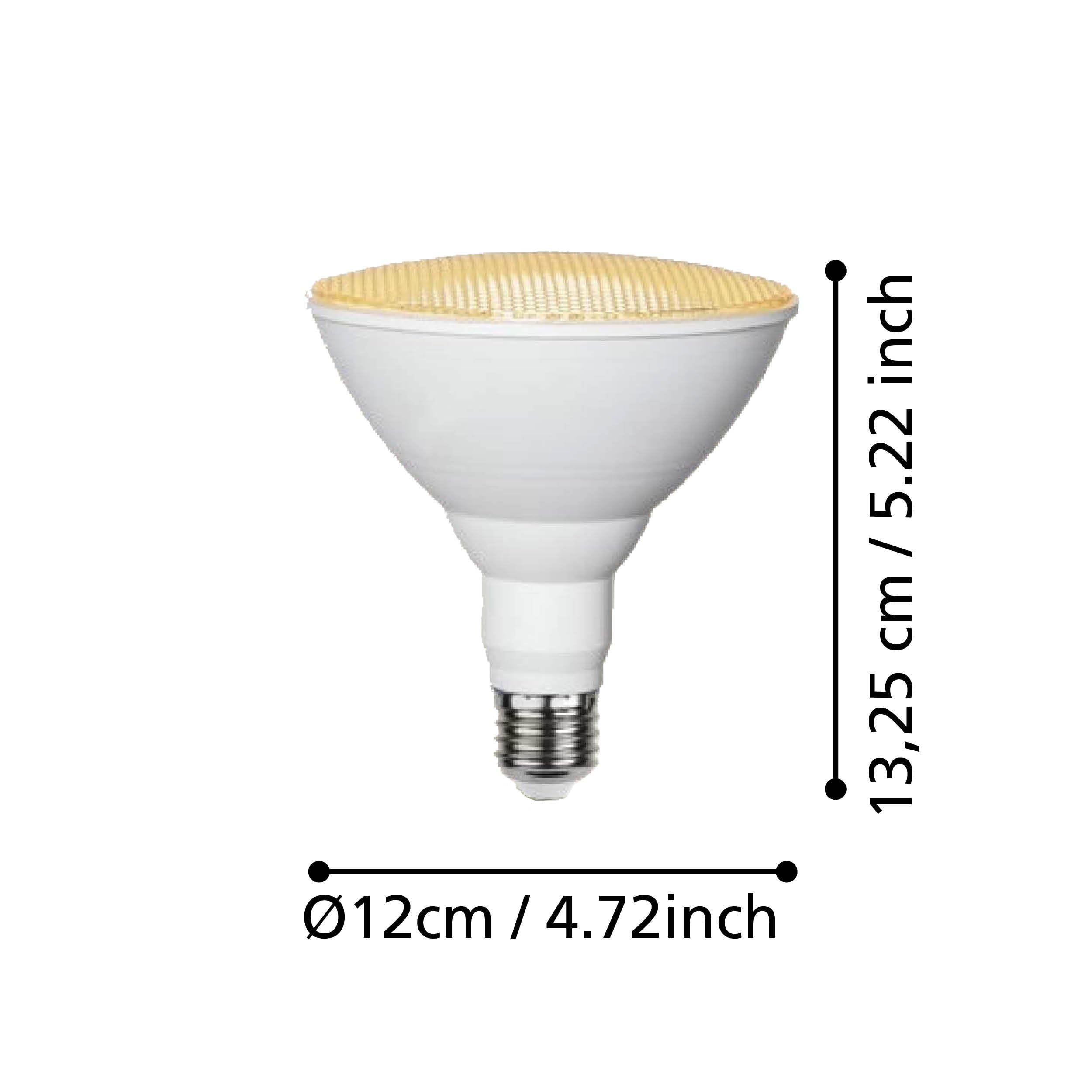 Eglo E27 LED Grow Light Bulb, Growing lamp for Indoor Plants Yellow Seed Light, PAR38, 16 watts, 2700 Kelvin, 1700 lumens - Image 3