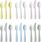 Ikea Kalas 18-Piece BPA-Free Flatware Set, Multicolored