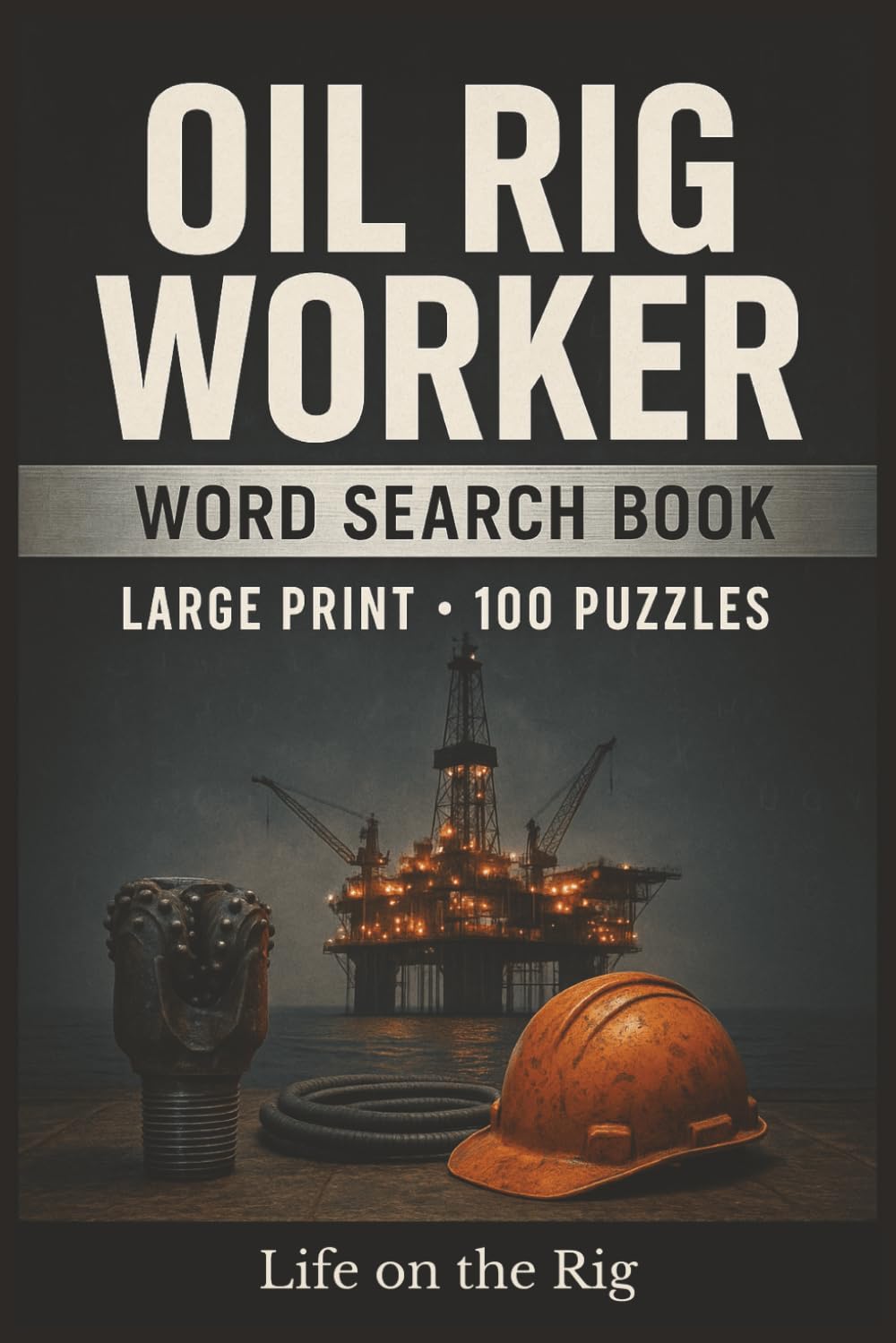 Oil Rig Worker Word Search Book: Large Print Puzzle Collection with 100 Puzzles and 2000 Unique Words on Drilling, Safety, and Offshore Life