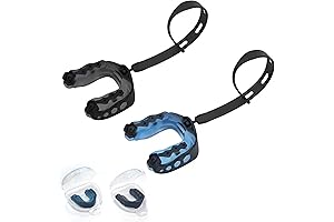 2-Pack Youth Football Mouth Guards with Straps