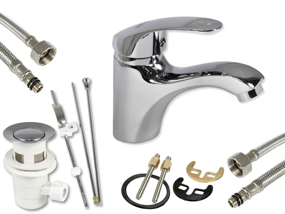 Rubinetto Bidet Monoleva Vetrineinrete - Miscelatore Ottone Cromato Con Beccuccio Orientabile