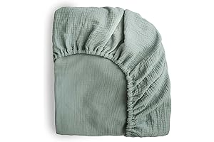 Mushie's Supremely Soft Muslin Crib Sheet: A Restful Haven for Your Little One