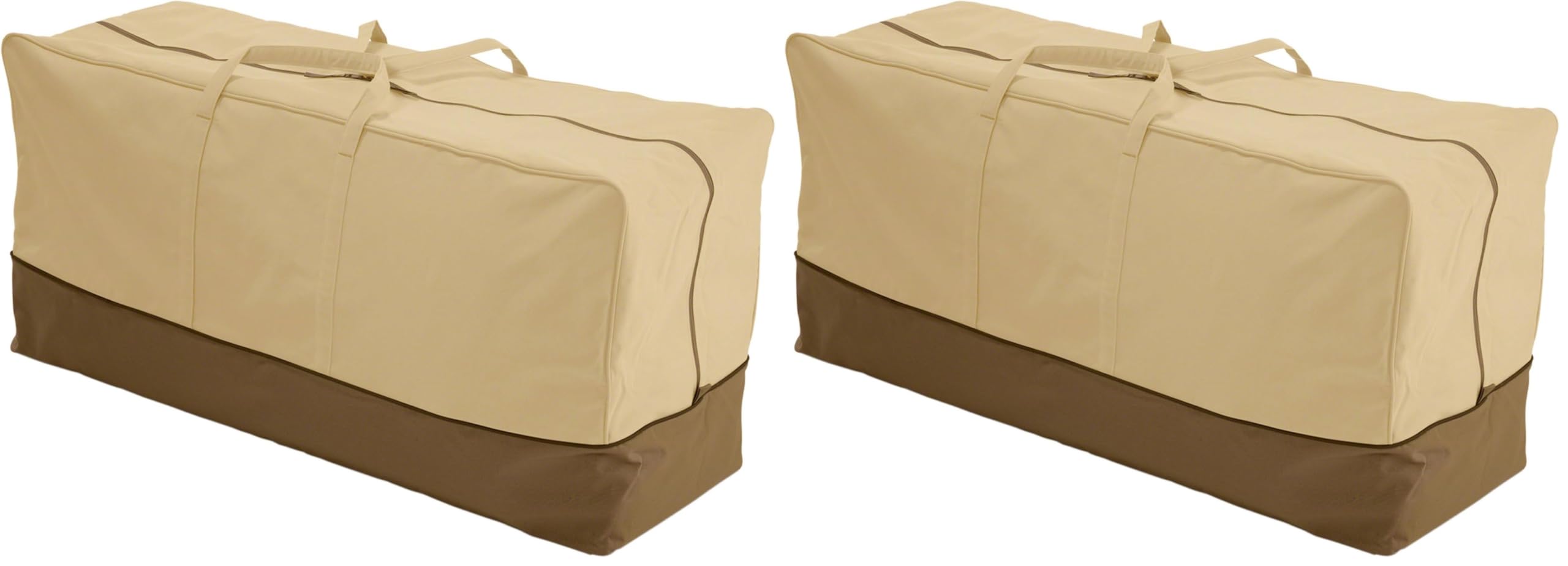Classic Accessories Veranda water-resistant patio cushion storage bag, pack of 2, outdoors | Mubboo