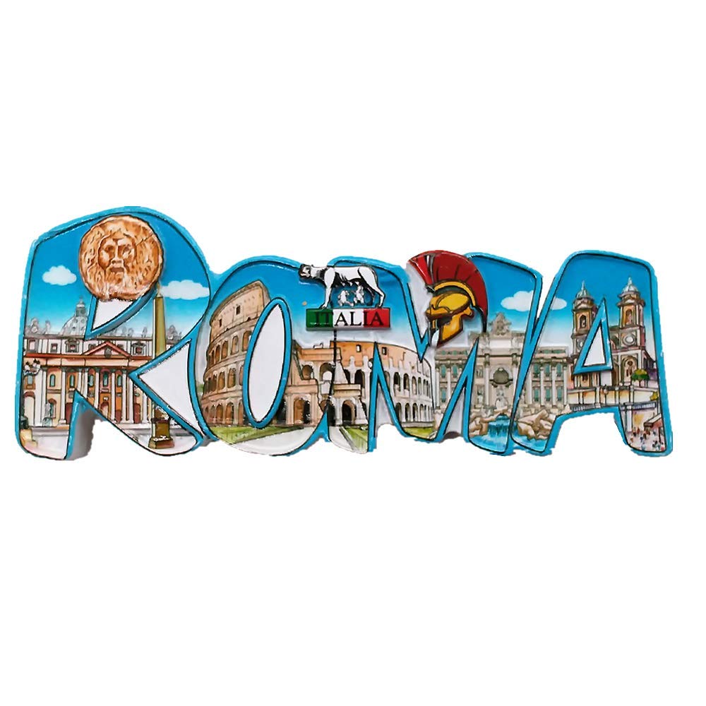 Muyu Magnet Roma Italy Rome Italy 3D Fridge Magnet Travel Souvenir Gift Collection, Home Kitchen Decoration Magnetic Sticker Roma Refrigerator Magnet