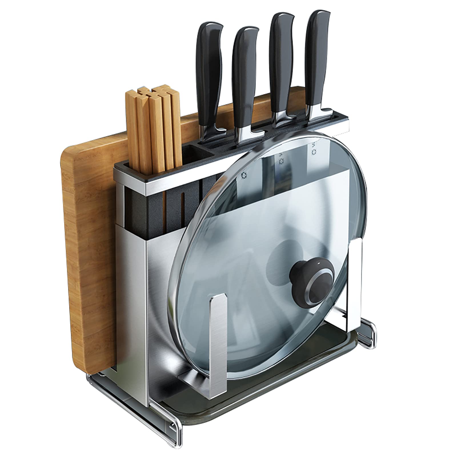 Organiseur avec planche à découper mural pour simplifier vos recettes