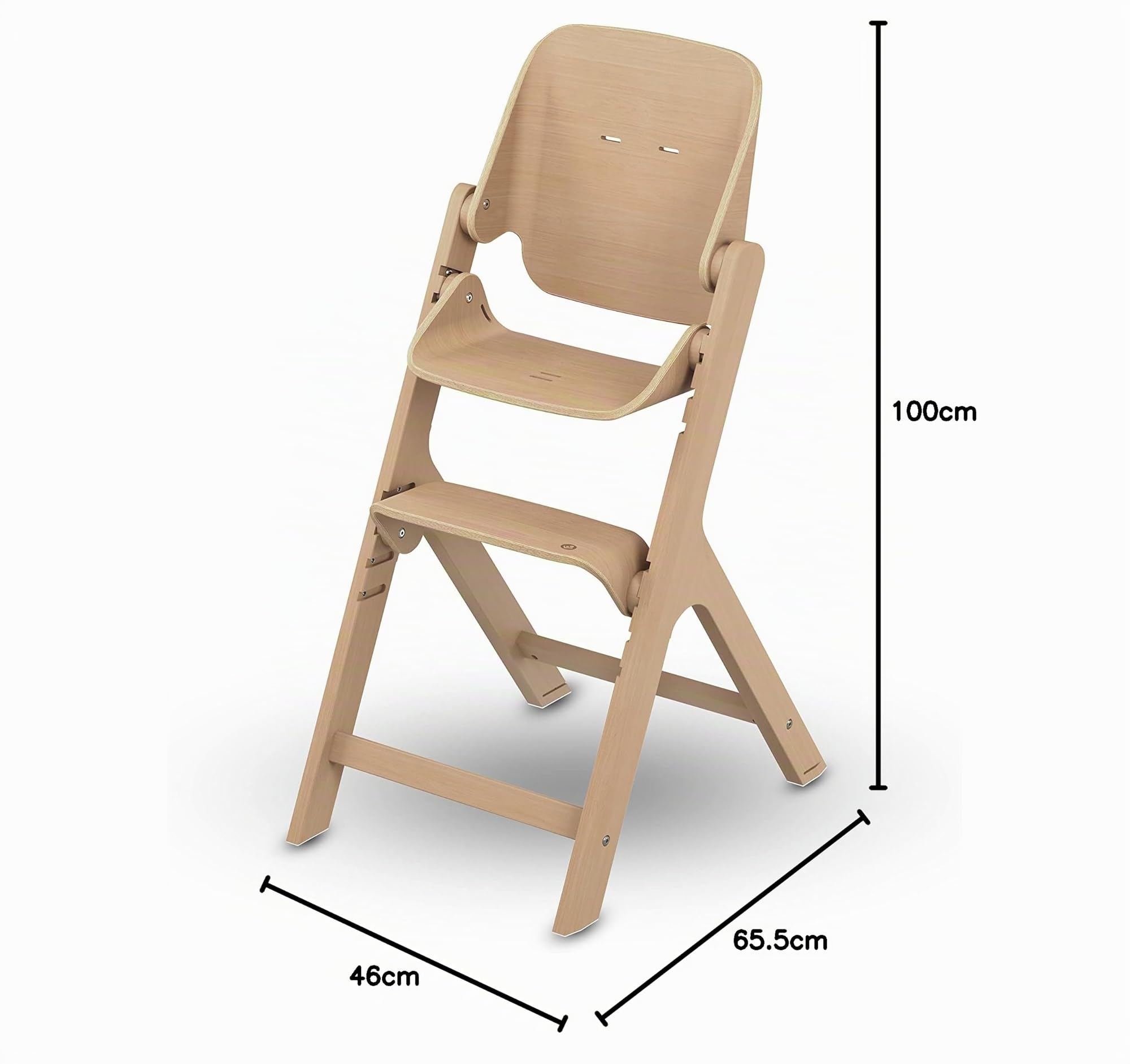 Maxi-Cosi Nesta Trona bebe evolutiva, trona reclinable compatible con accesorios para un uso desde el nacimiento hasta 110 kg, varias posibilidades de uso, color madera natural