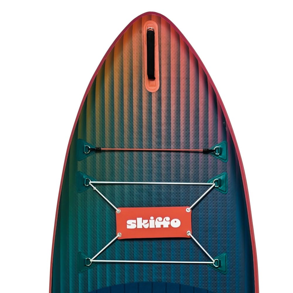 Skiffo Rivage Sunset 11' – Sup Inflable 2 en 1 Kayak Completo – 335 x 86 x 15 cm – MAX 160 kg – Estable y versátil – Diseño único