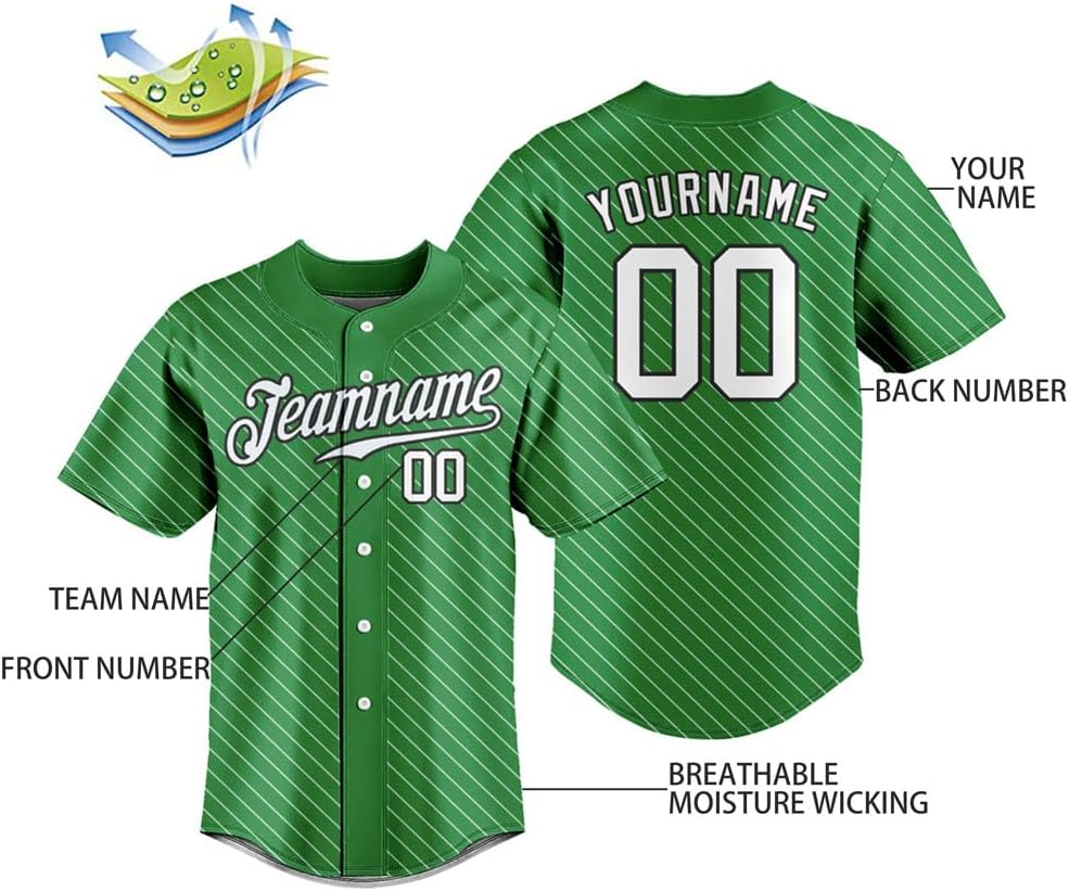 Custom Baseball Jersey Blank Button Down Jacket Shirts Printed or Stitched -Make Your Own Jerseys