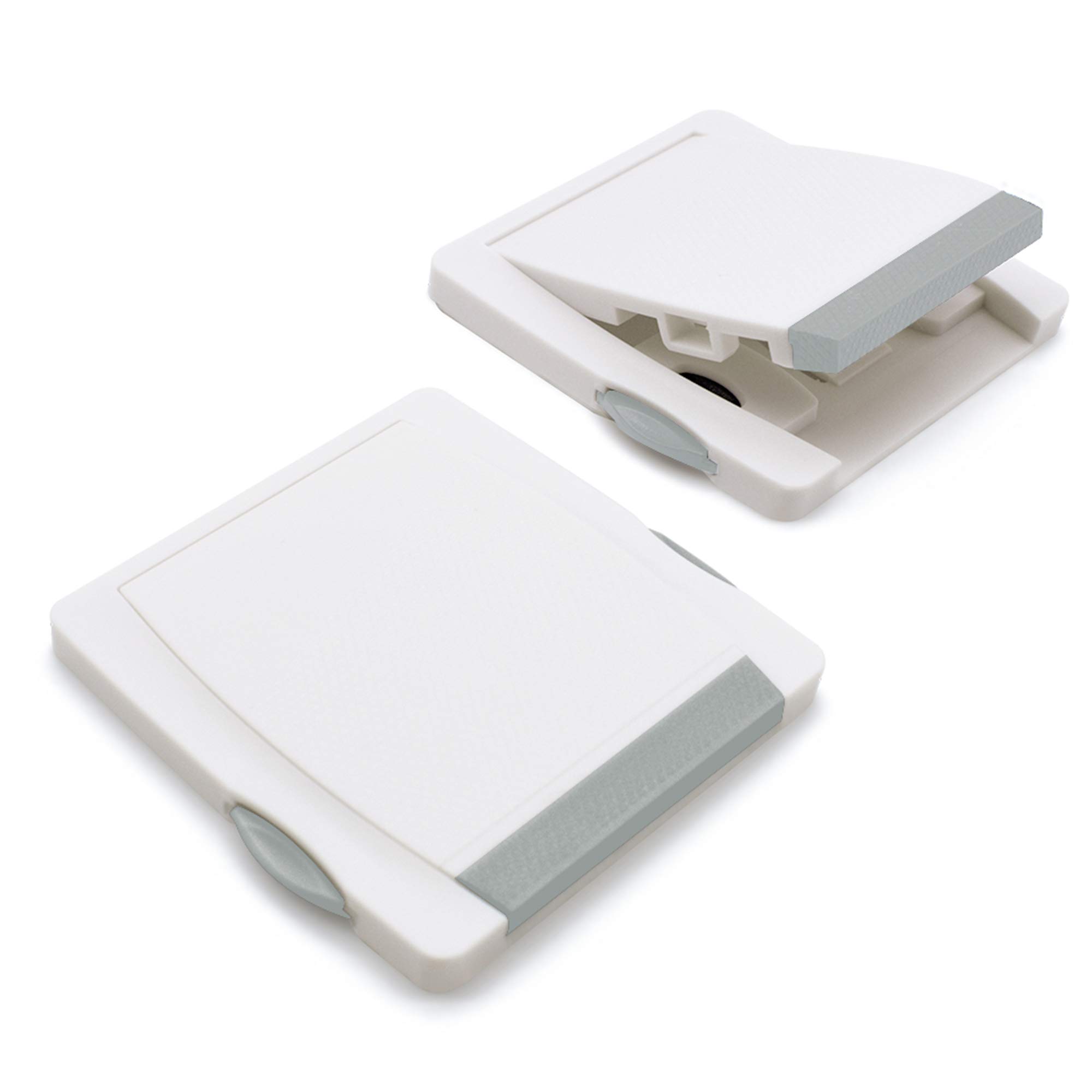 Child Proof Window Sliding Door Lock 2 Grey Packs Security Your Baby Safe and Protect Kid outof Dangerous at Home (2, Grey)