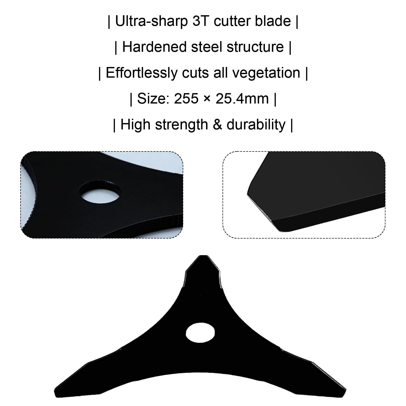 Set di lame per decespugliatore con kit adattatore, 22,9 cm, 20 denti, con punta in carburo da 22,9 cm, 36 denti, in acciaio al carbonio da 25,4 cm, lame a 3 denti con lime per decespugliatore e