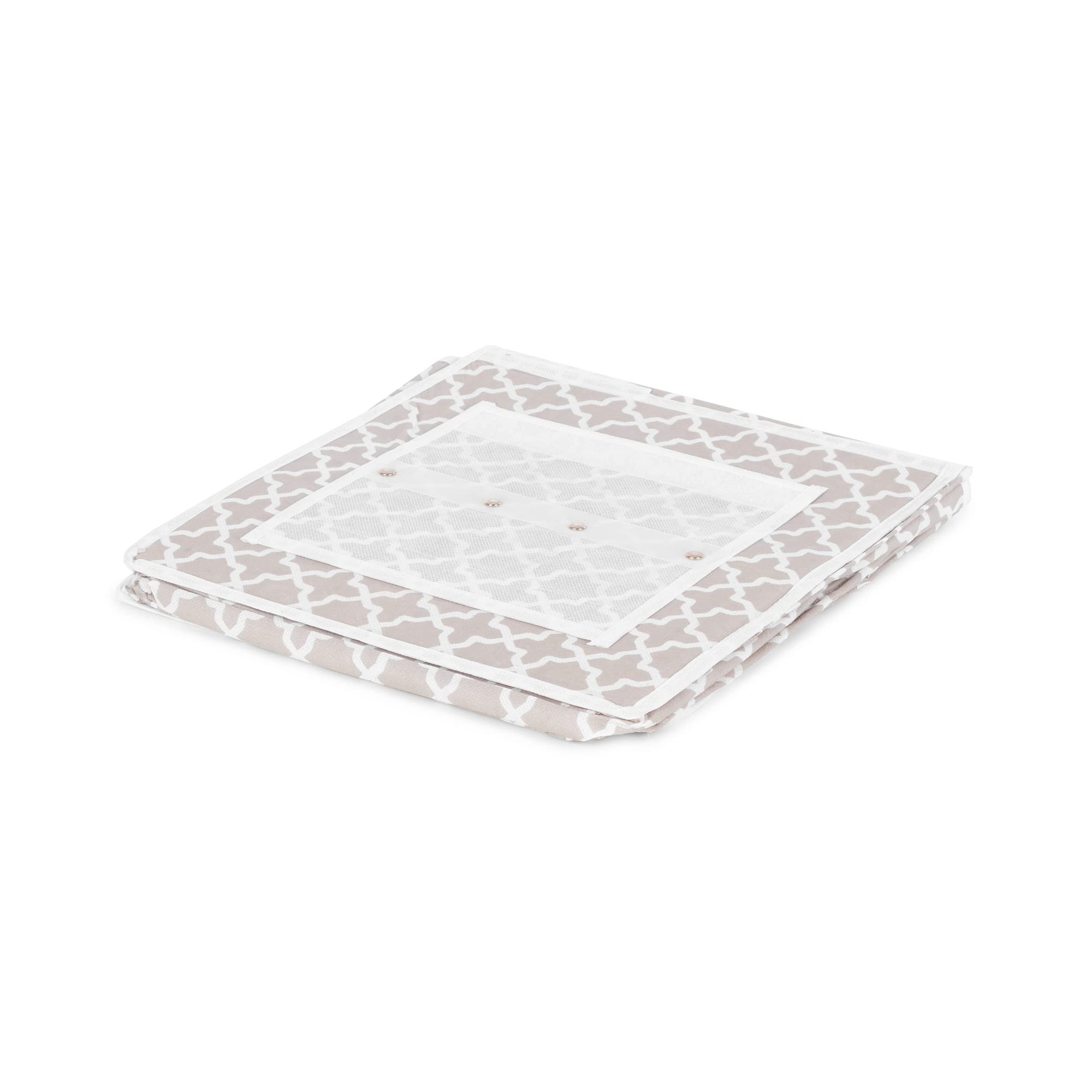 Compactor Home Portascarpe, Microfibra, Taupe/White, 30 x 30 x 128 cm