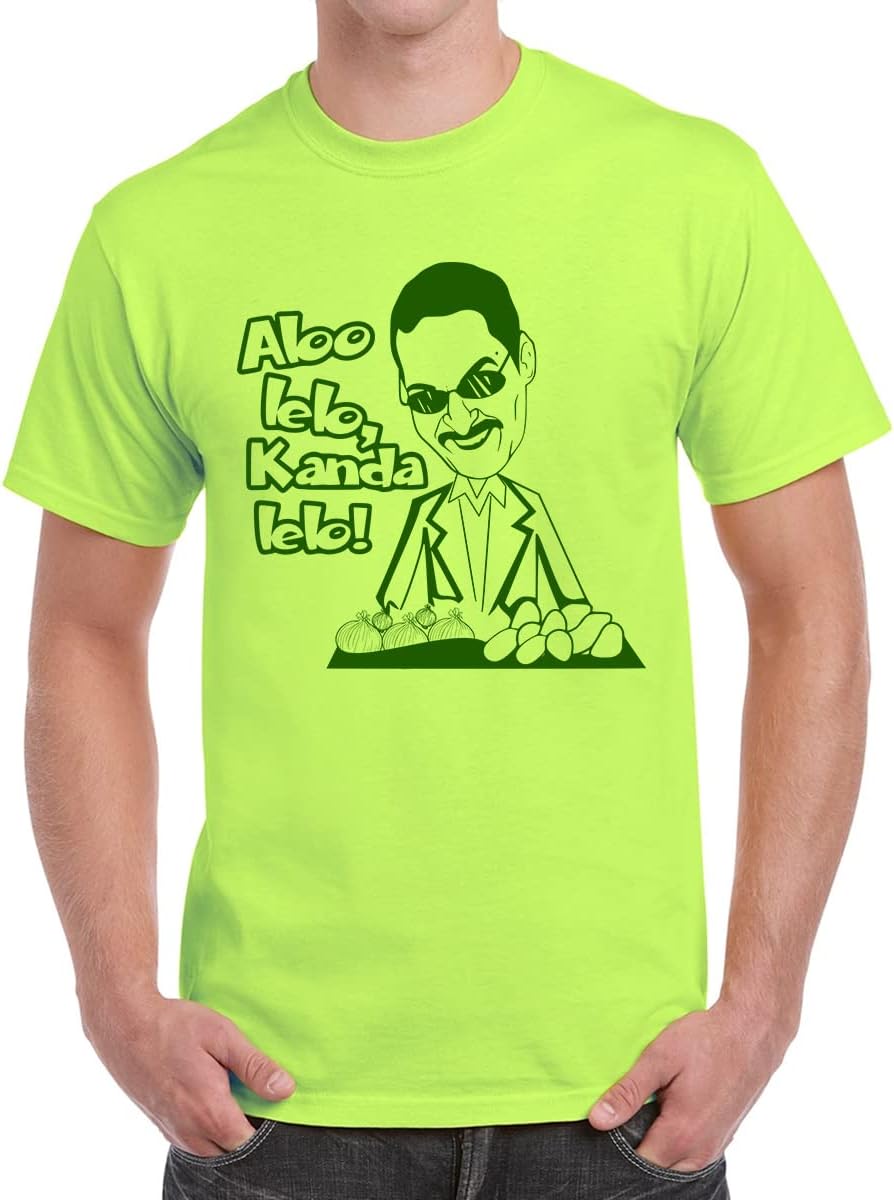 Men's Cotton Printed T-Shirt -Aloo Lelo Kanda Lelo! | 100% Cotton | Half Sleeves | Regular Fit | Printed | Round Neck | Graphic T Shirt