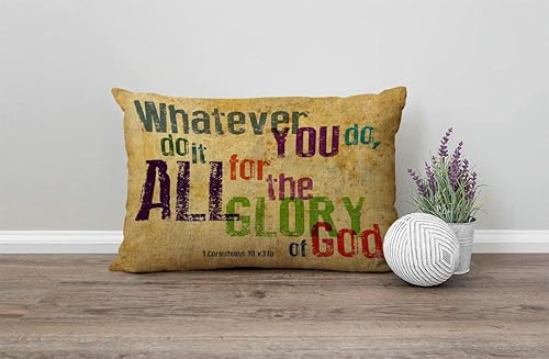 Miniatura 4 de Fundas de almohada con versículo bíblico cristiano de 12 x 20 pulgadas, fundas de almohada lumbares decorativas para el hogar, fundas de cojín de