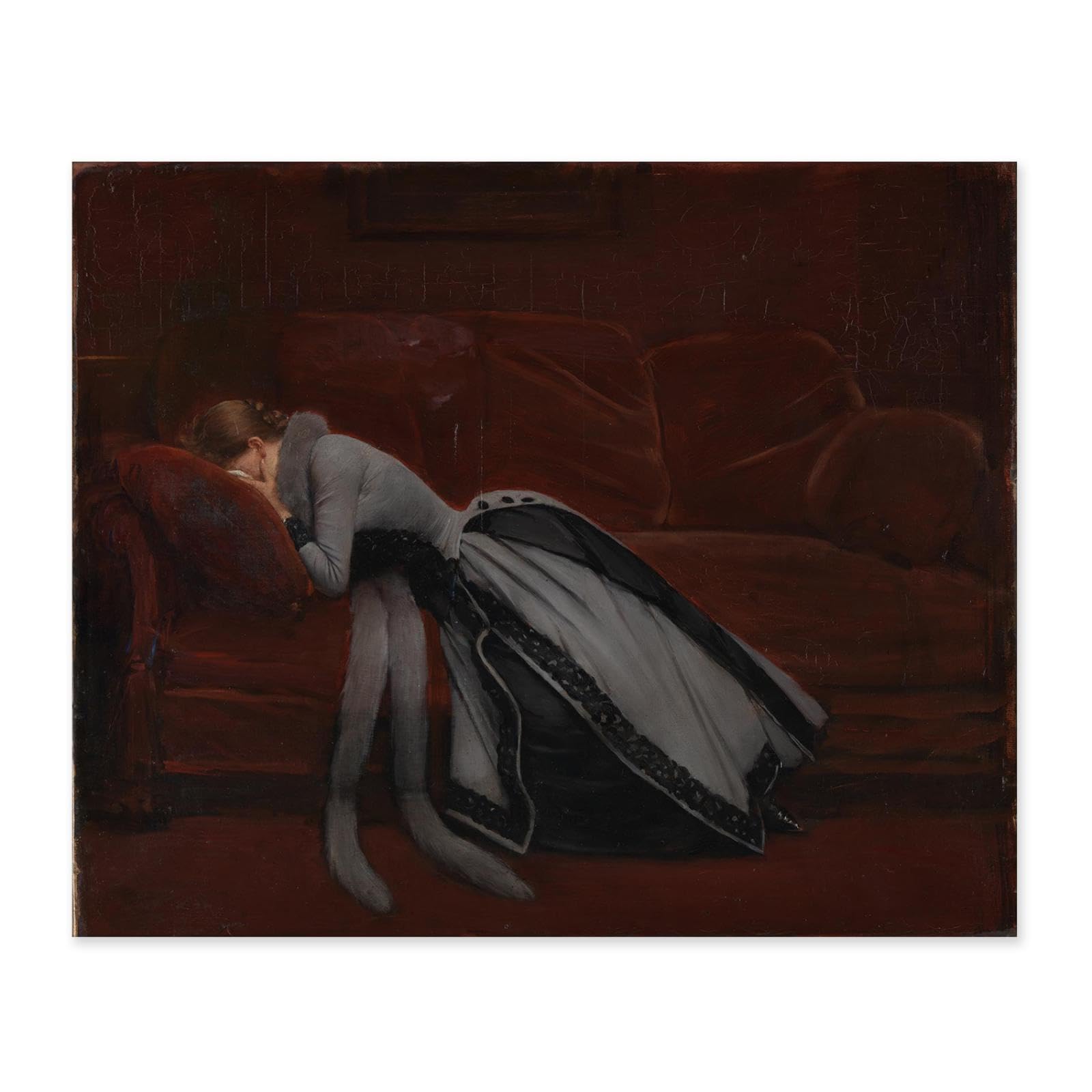 Mycggdgh Unframe After The Misdeed-Famous Oil Paintings Reproduction Impressionism Art Prints,Modern Abstract Canvas Prints Wall Art For Bedroom Decorations 40X50cm(16X20in) Frameless