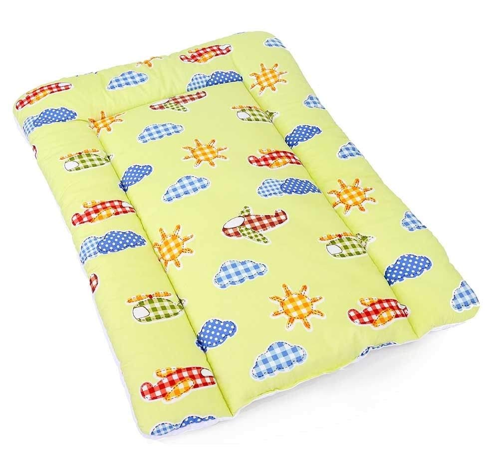 100% Cotton Baby Changing MAT Nursery MAT for Changing Unit (Planes Green)