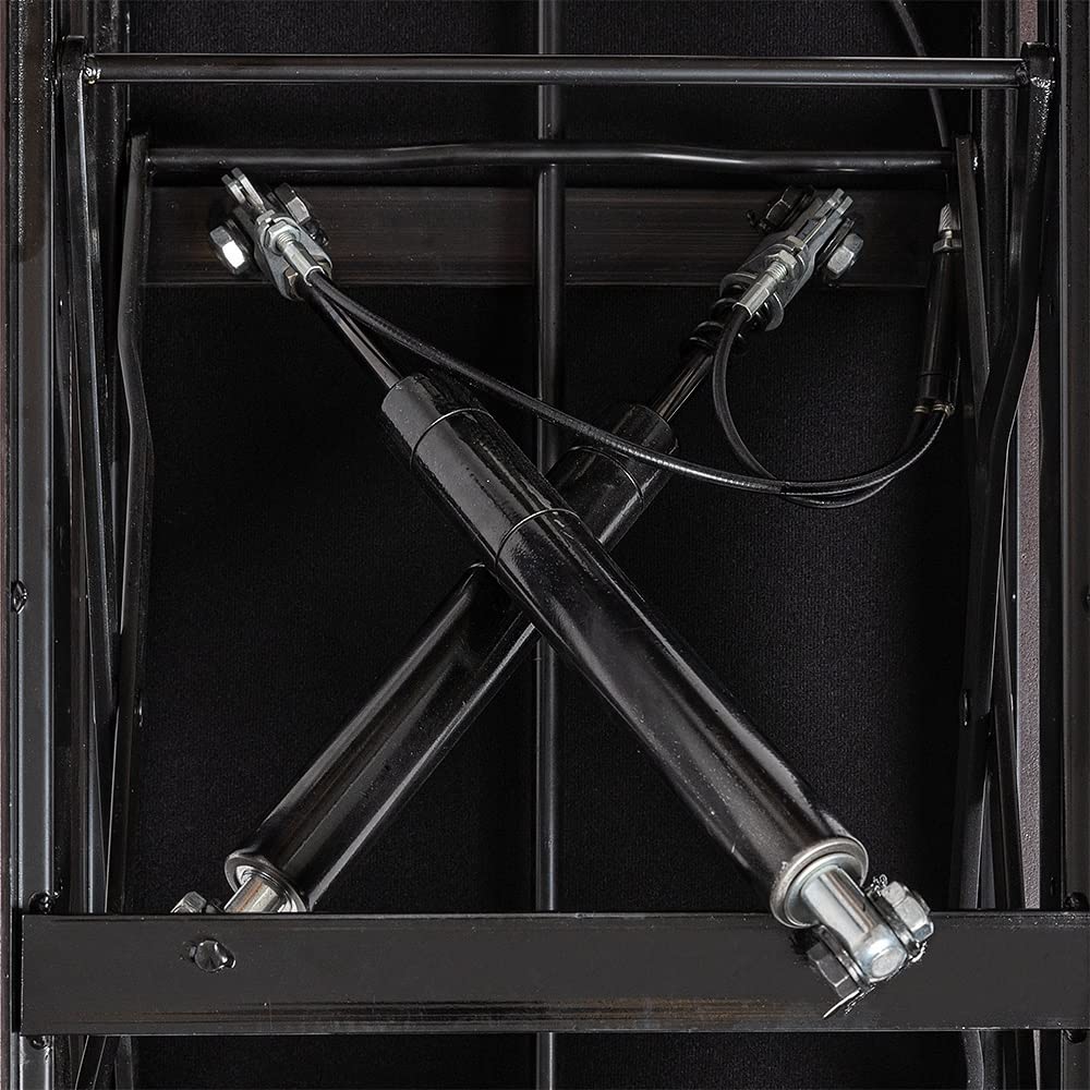 Panca per pianoforte idraulico da concerto nero Highgloss con piano in vinile nero ignifugo