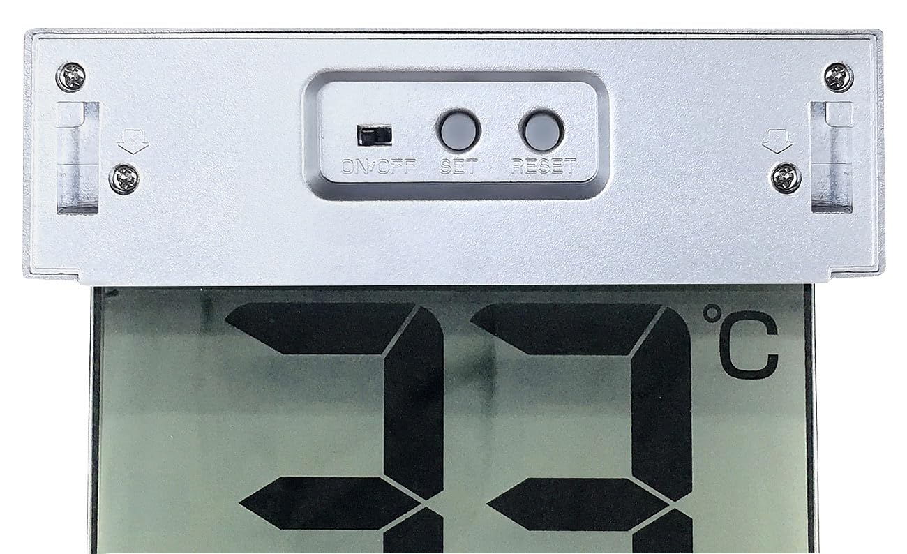 Infactory Thermomètre numérique solaire pour fenêtre