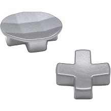 LiXiongBao 2 in 1 Metal D-Pads Set for Xbox Elite Series 2 Controller, Replacement Parts Directional Pad Button Kits for Xbox Controller Series 2 Core/Elite Series 2 ControllerSilver [video game]