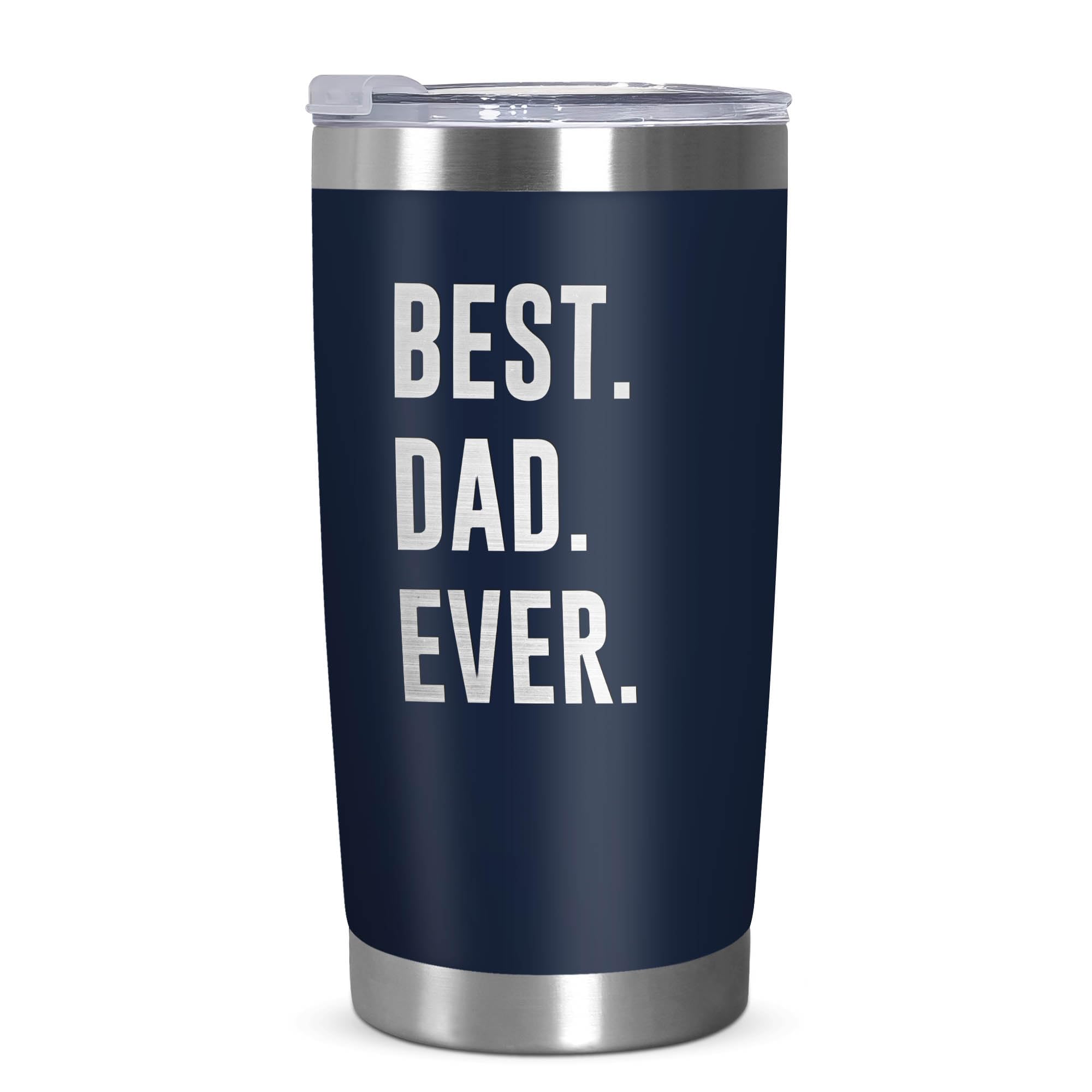 TEEZWONDER Gifts for Dad from Daughter Son - 20 oz Stainless Steel Insulated Coffee Tumbler with Lid - Birthday Gifts for Dad Who Wants Nothing, Mens Birthday Gift Ideas