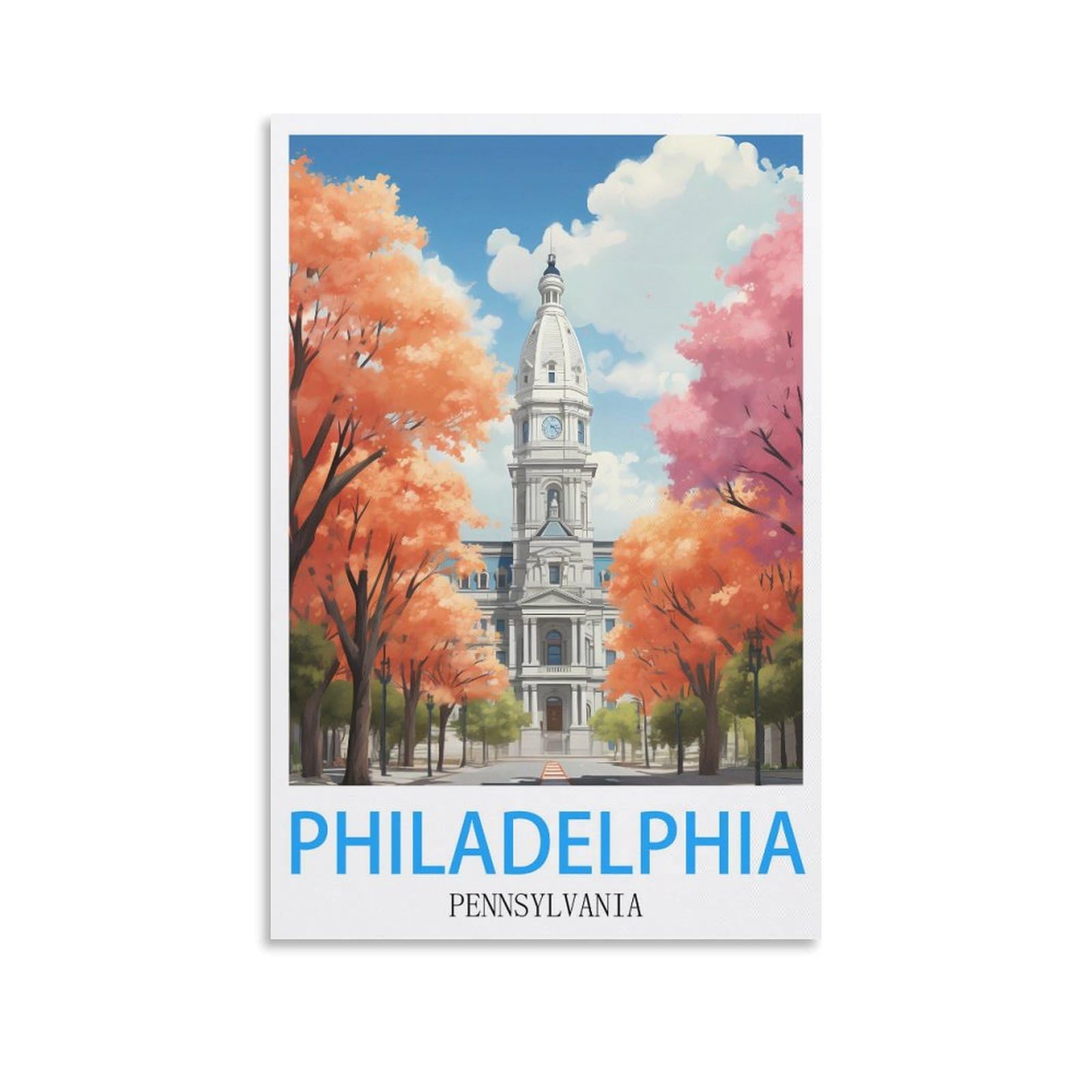 Metal Bar Signs Vintage Philadelphia Pennsylvania Travel Tin Signs Metal Poster Wall Decor Office Cafe Bathroom Badroom 30x40cm