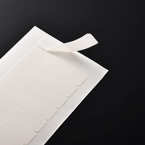 Miniatura 6 de TecUnite 180 pestañas de cinta de extensión de cabello blanco a granel de doble cara fuerte cinta adhesiva para el cabello en extensión de extensión