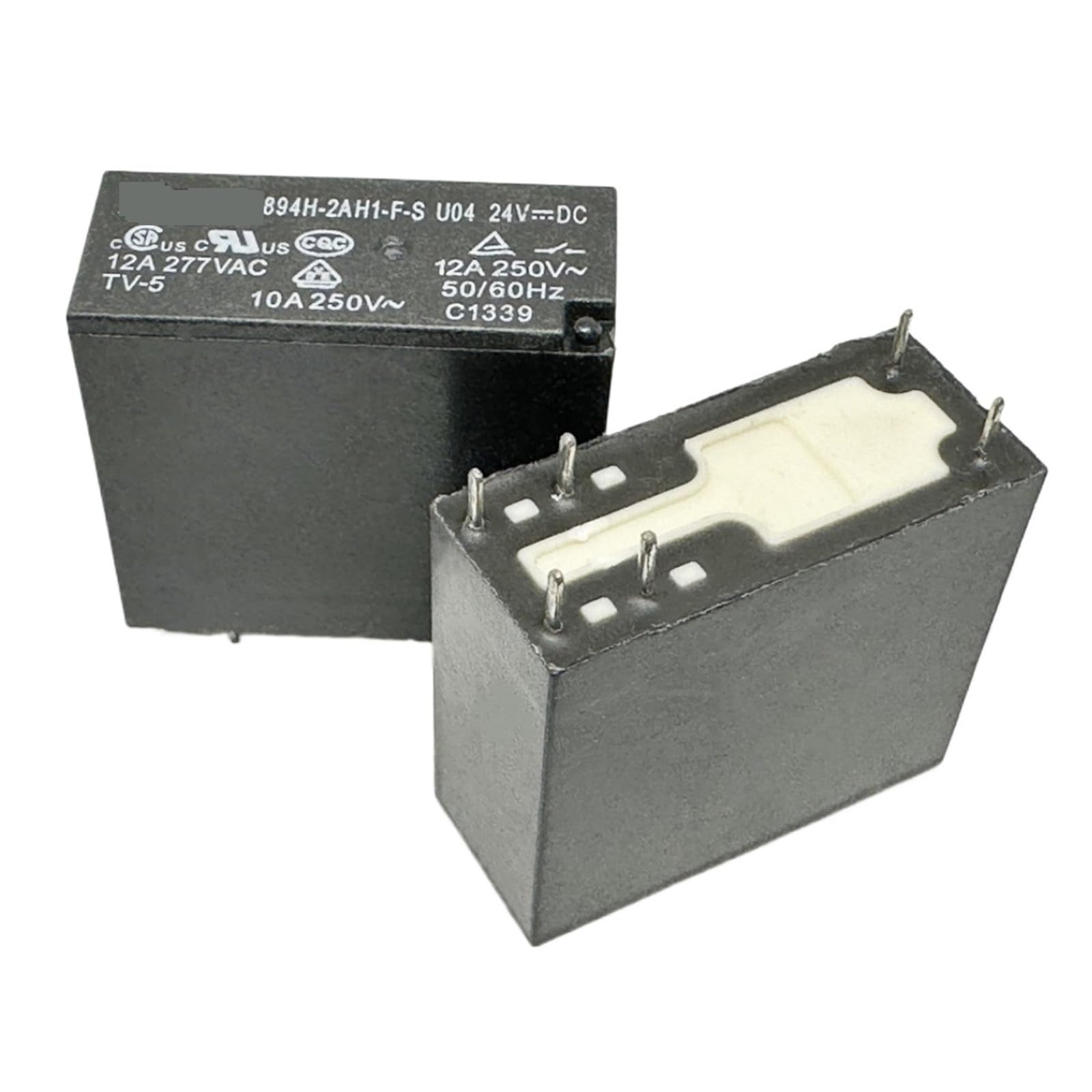 Relais 894H-2AH1-F-S 24VDC 6 broches compatible G2R2A-8 A/12 A continu