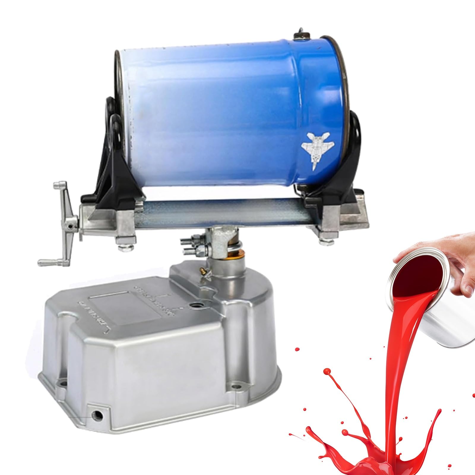 Máquina agitadora de latas de pintura con oscilación neumática, mezclador de pintura de 5 litros con abrazadera ajustable, 0.2-0.6 Mpa, 15 min/cubeta para una mezcla eficiente