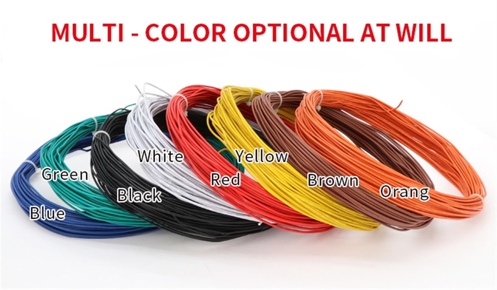 câble multiconducteur, Câble monoconducteur en cuivre étamé de 5 mètres, UL1007, 14 AWG, 16, 18, 20, 22, 24, 26(Black,5 Meters 16AWG)