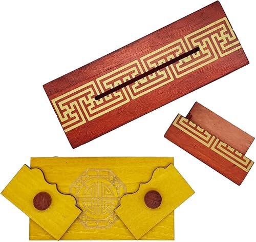 Miniatura 2 de Project Genius Caja de regalo del cofre del emperador, rompecabezas con capacidad para tarjetas de regalo, dinero, gran relleno de calcetines,