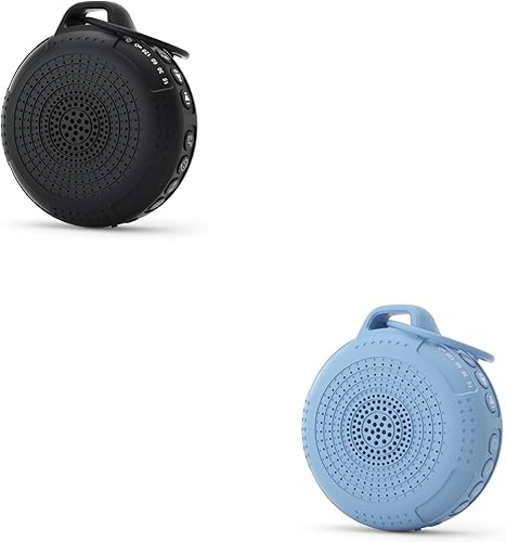 Paquete de 2 máquinas de sonido portátiles Balck+Azul