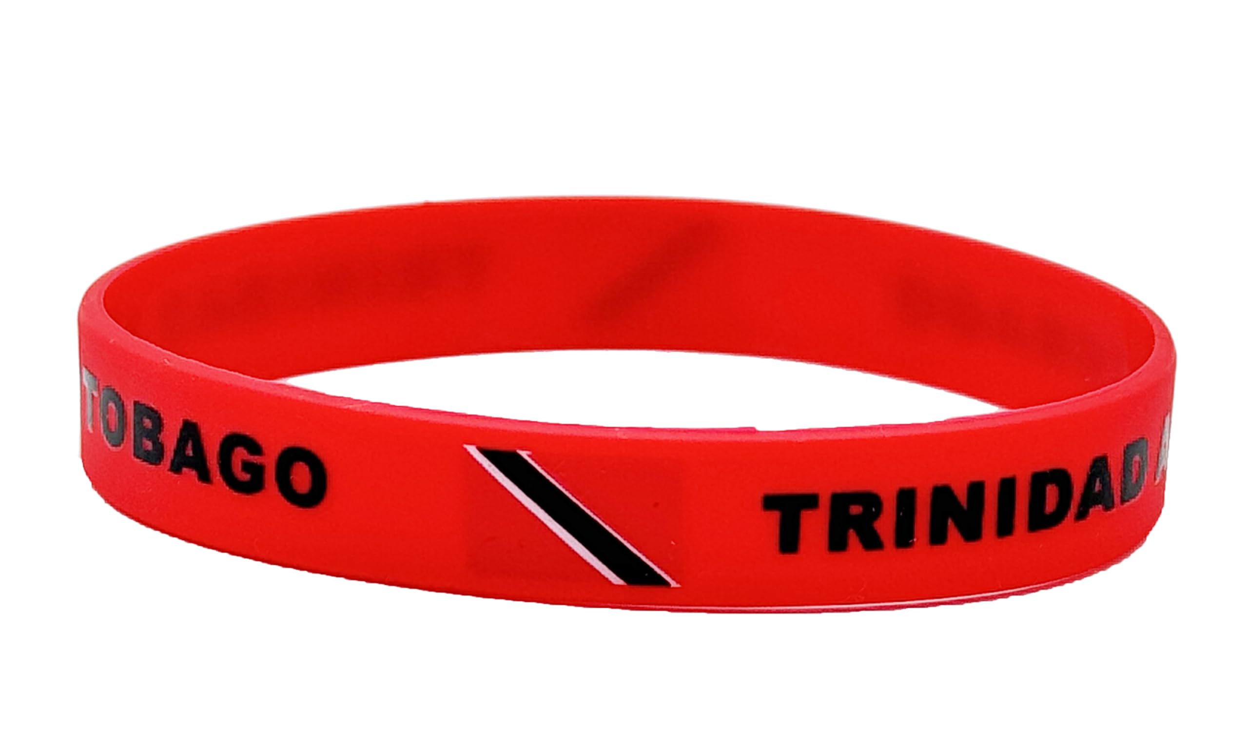 LLBFHH 4 Pcs Trinidad Trinidadians Country Flag Rubber Bracelets, National Flag Silicone Bracelet, Rubber Wristbands Patriotic Decorations Gift.