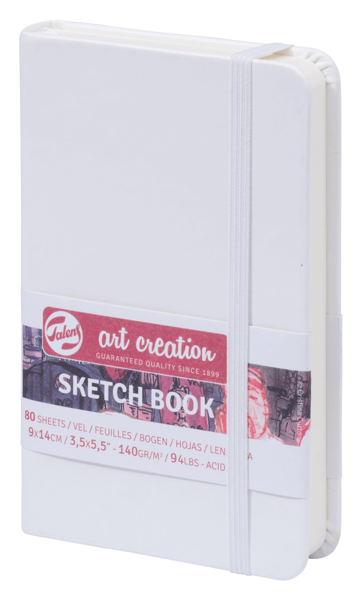 Talens Art Creation Sketch Book 80 Sheets 140gsm, White - 3.5" x 5.5"