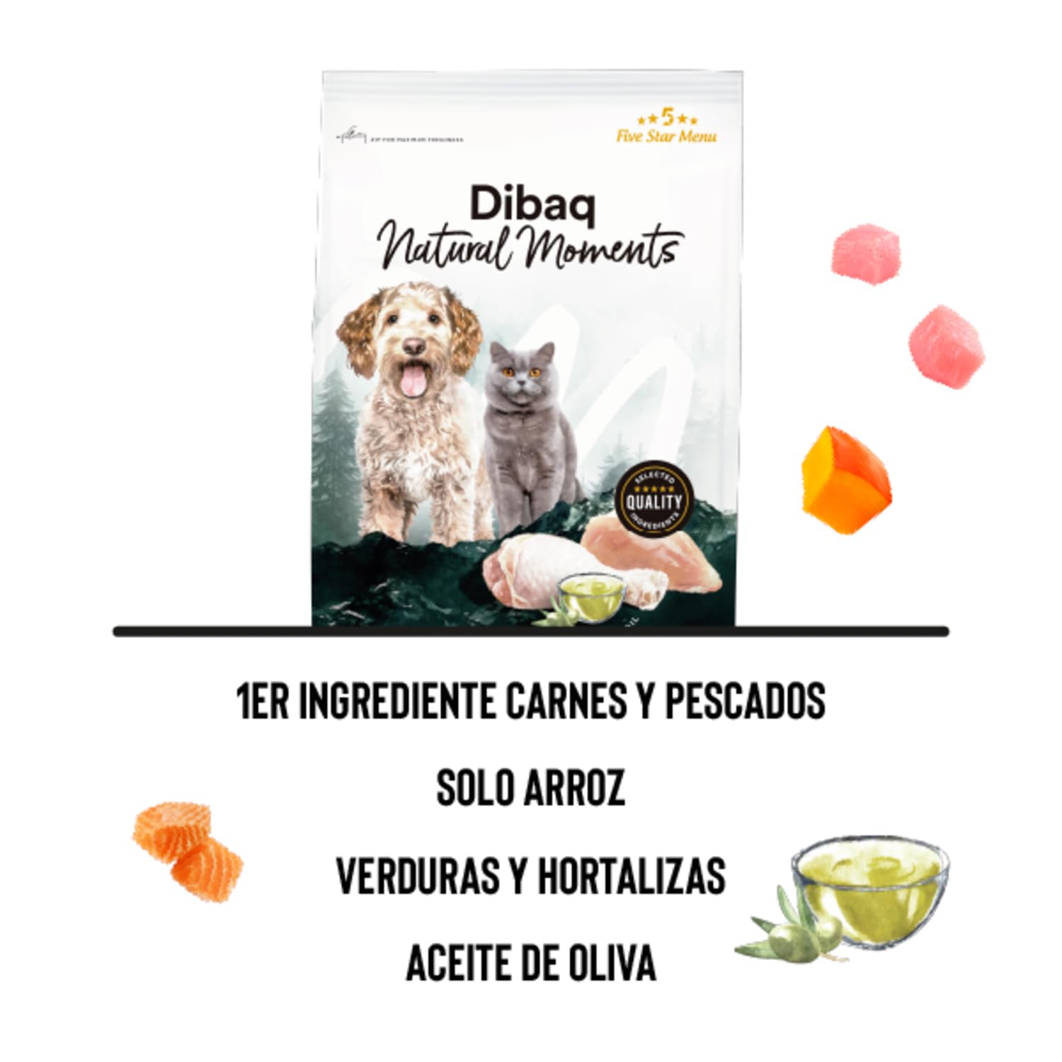 Dibaq Natural Moments Salmón, 15 kg