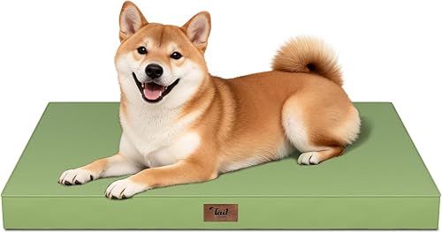 Miniatura 135 de Cama Ortopédica para Perros de Exterior para Perros Medianos y Gatos, Tapete Plano Impermeable para Mascotas con Espuma de Caja de Huevos y Funda