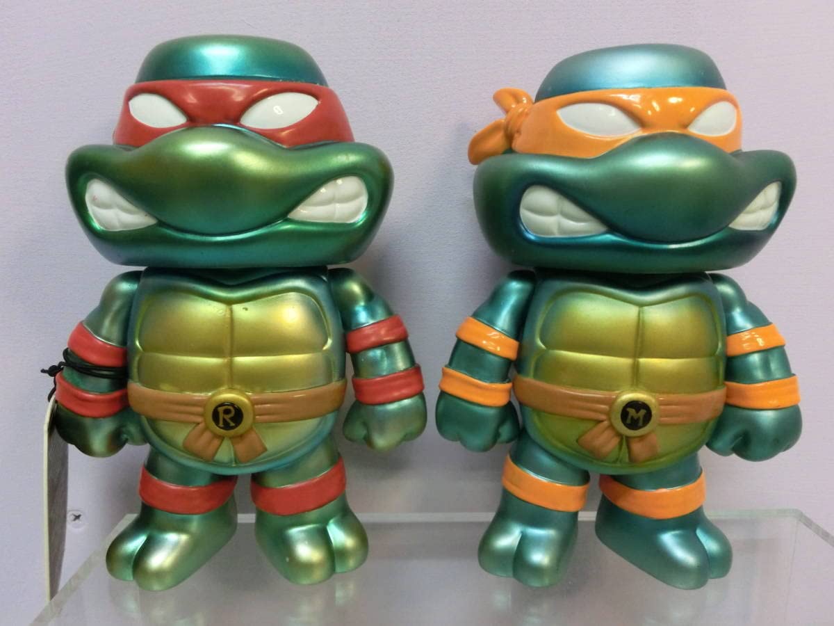 ヒカリマァク　ミュータントタートルズ　フィギア　4個セット ヒカリマァクミュータントタートルズフィギア4個セット【ほぼ未