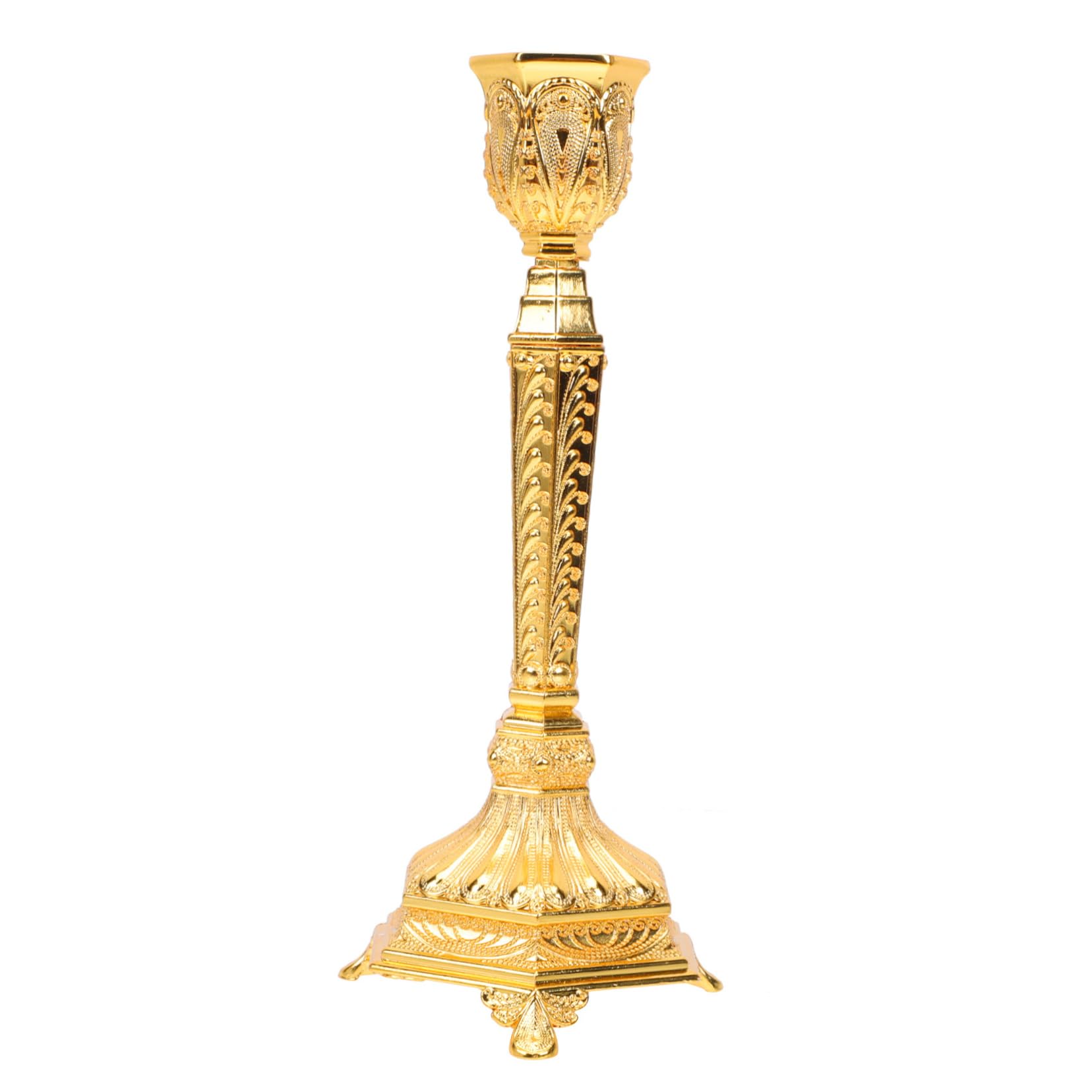 LEVINE candle holders,Candlestick Holders Candle Holders TaperTaperedTaper Candle Stand Gothic Candle Holder (Color : Silver, Size : 19X7X7CM) (Color : Golden)