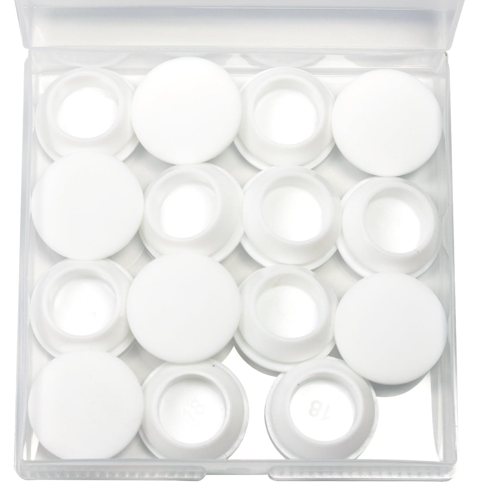 15 Pcs 18 mm Silicone Rubber Plugs for 18-19 mm (11/16"-3/4") Round Holes