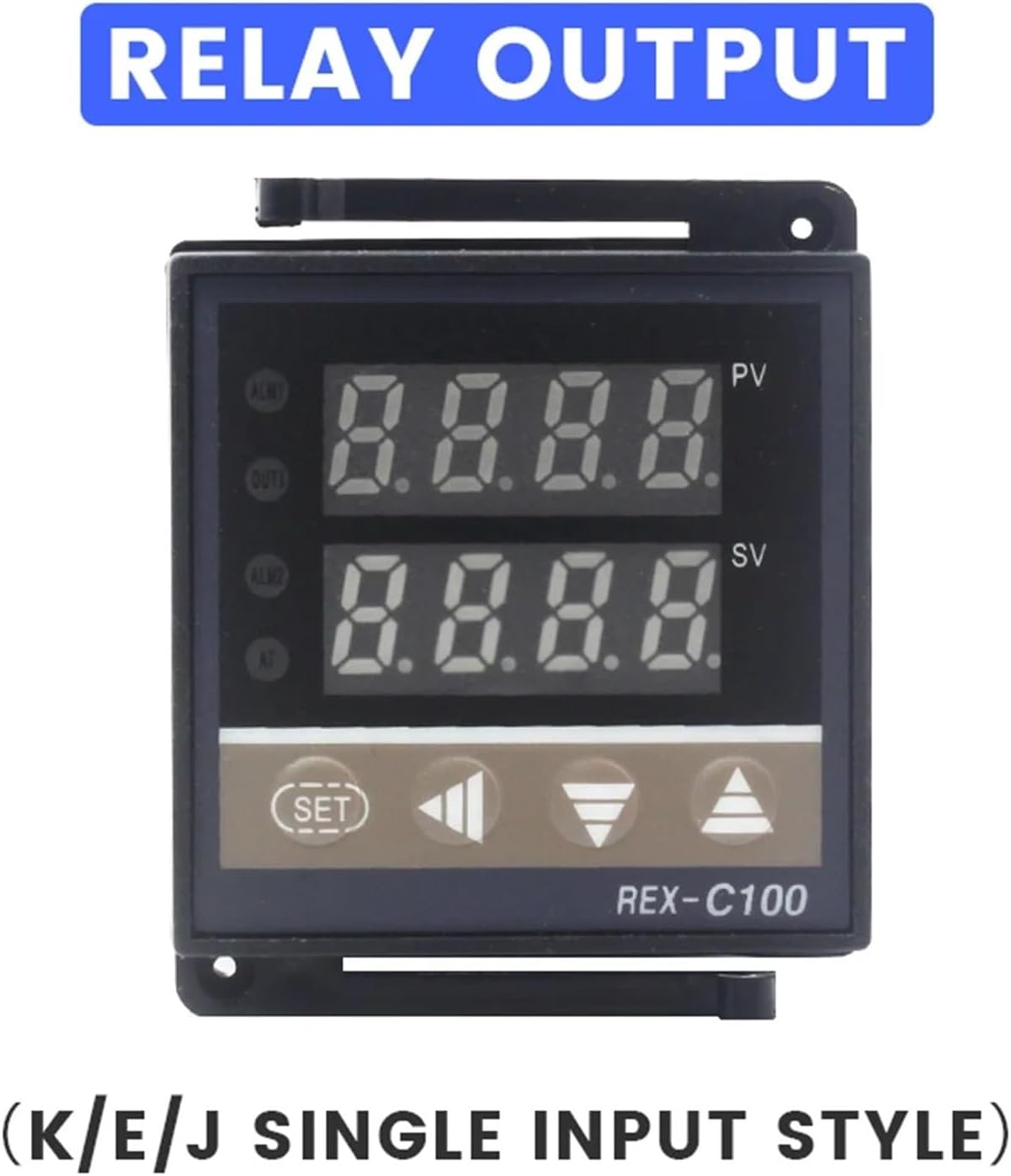 Rex-C100 Digital PID Thermostat SSR Relay Output K J E Type Thermocouple Input 220V rex c100 Temperature Controller 0-400℃(SSR - Single Input)