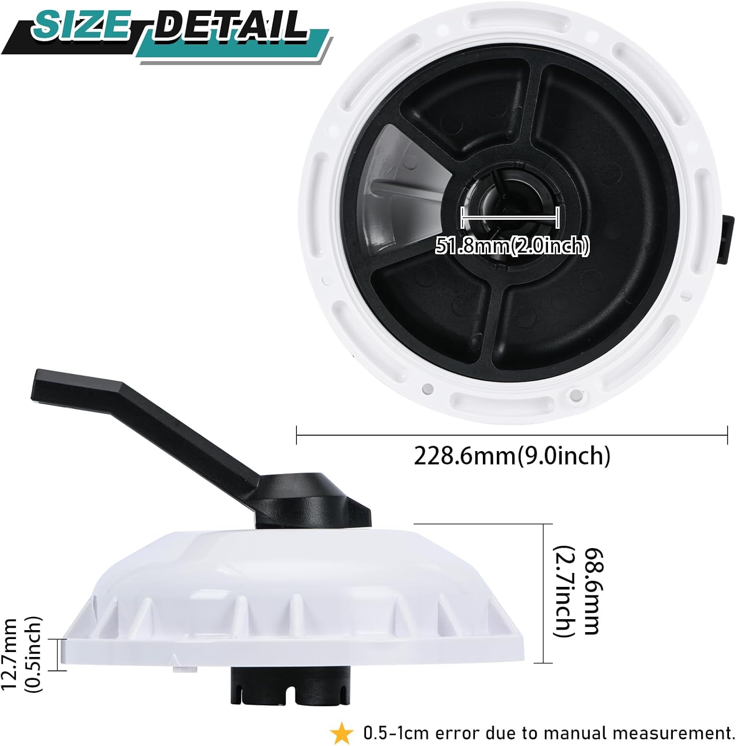 272422 Valve Top Assembly Compatible with Pentair 2-inch Hi-Flow Valves Replace 261049 261142 261050, Switcher Seal and Compression Spring Included