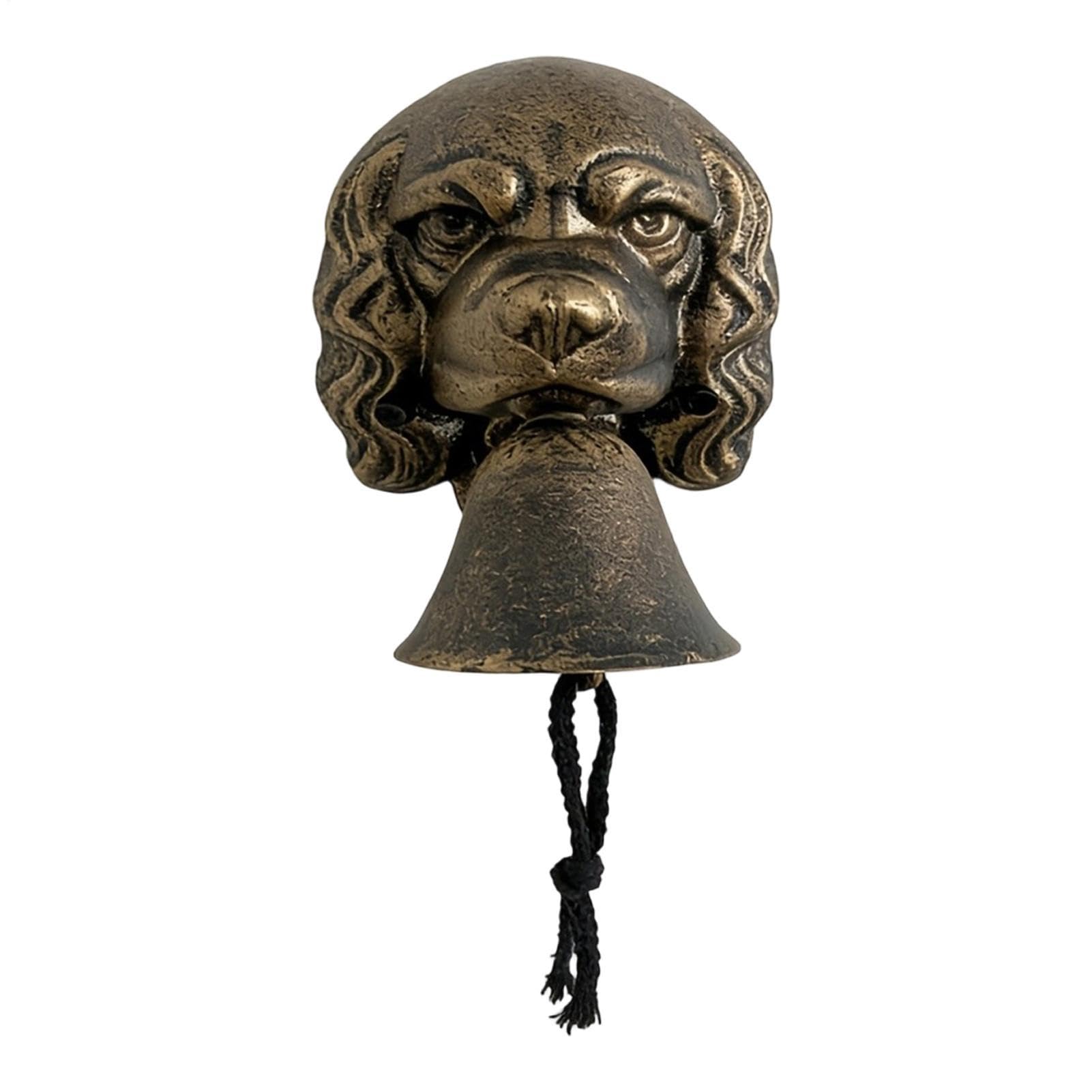 Cloche de bienvenue chien pour embellir votre porche extérieur et accueillir vos invités