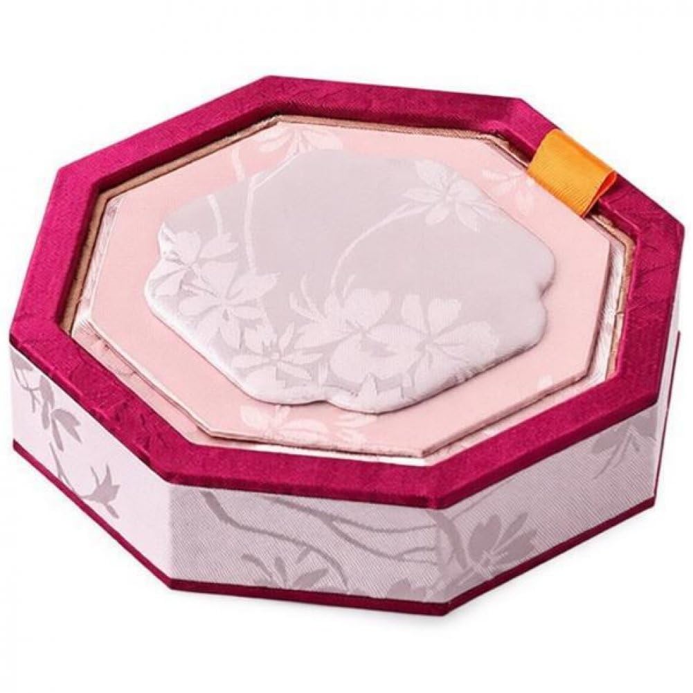 Baokuan Chinese Jewelry Tray Organizer, Octagonal Jacquard Storage Box for Rings Earrings, Vintage Desk Display Holder