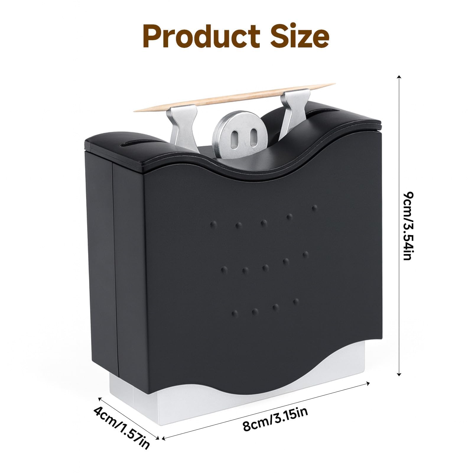 Distributeur de Cure-Dents Pop-Up CréAtif 6,5 cm pour Table
