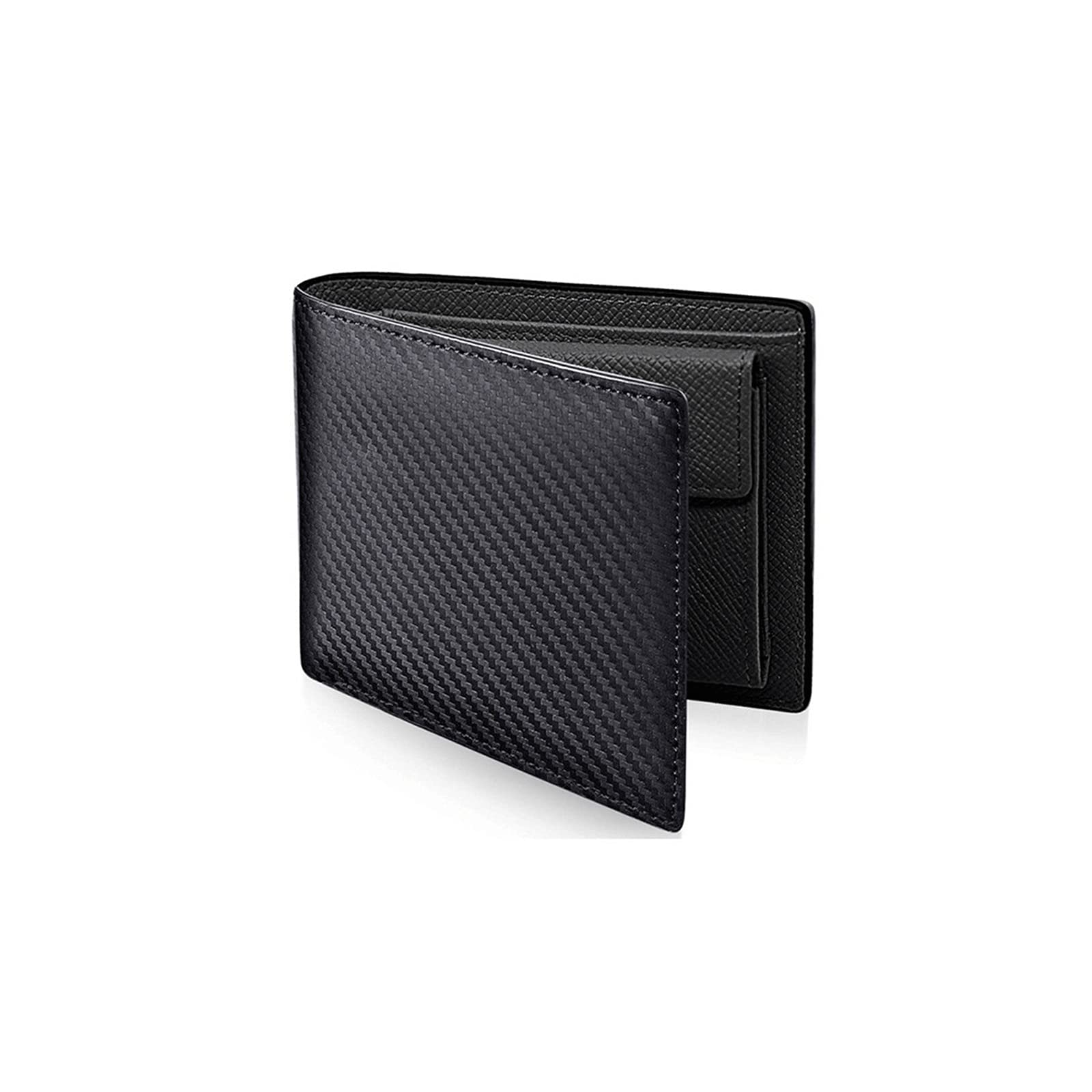 Portefeuille Homme Cardshark En Cuir Véritable - Petit Modèle Noir Et Marron (Neuf)