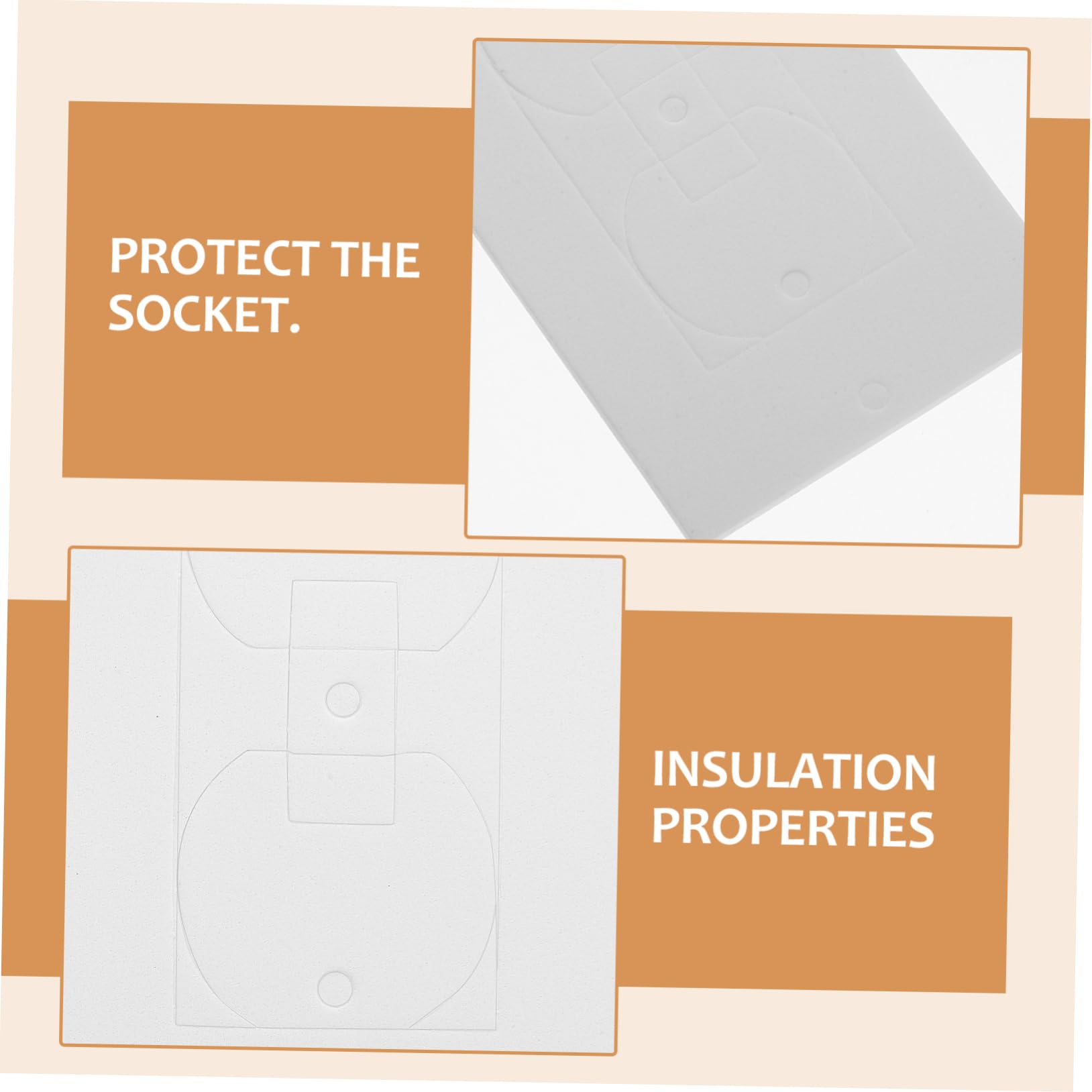 Housoutil 200 Pezzi Guarnizione In Schiuma Isolante Coperture Per Prese Di Sicurezza Protezioni Per Prese Elettriche Protezioni Per Prese Per Prese Coperture Per Prese A Muro Isolamento