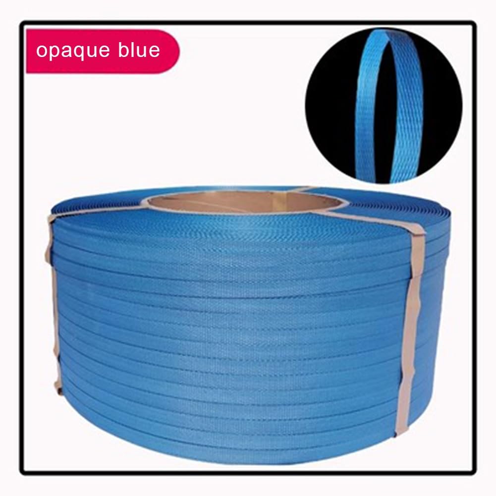 GZHERVICES Rotolo di Reggia per Imballaggi Pesanti, Reggette in Poliestere, Reggette in Plastica, per Imballaggi E Reggette per Pallet(Blue-C)